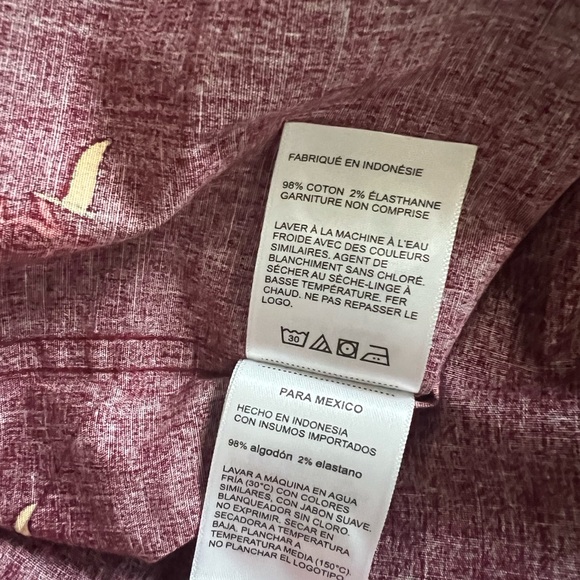 NWT Original Penguin Button Down Slim Fit Cabernet Sport Shirt Long Sleeve Sz L - Picture 14 of 16